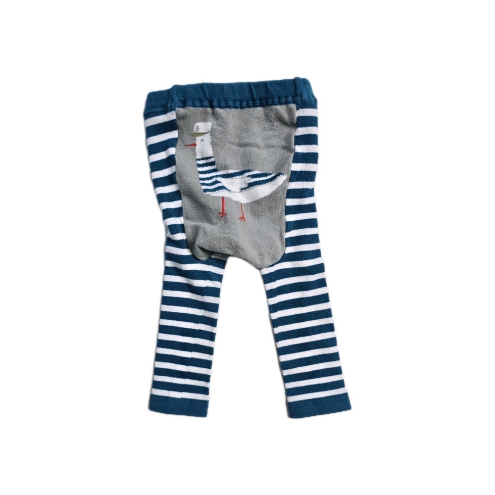 Doodle Pants Kids Cotton Leggings - Gull M 12-18 Months
